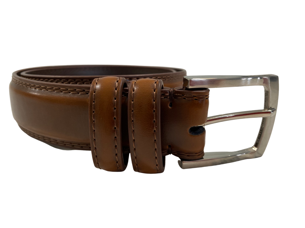 Frederico Leone Cognac Leather Belt   1135-8