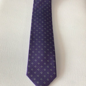 Zianetti Purple Diamond Silk Tie