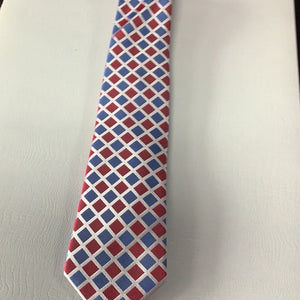 Zianetti Blue Red Diamond Silk Tie