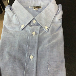 Edwards Blue Oxford Long Sleeve Dress Shirt