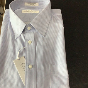 Enro Blue Stripe Long Sleeve Dress Shirt Regular Fit