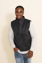 Load image into Gallery viewer, North River Full Zip Cotton Suede Vest - Gunmetal
